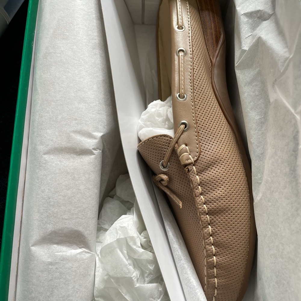 David Tate Leather Mules Taupe